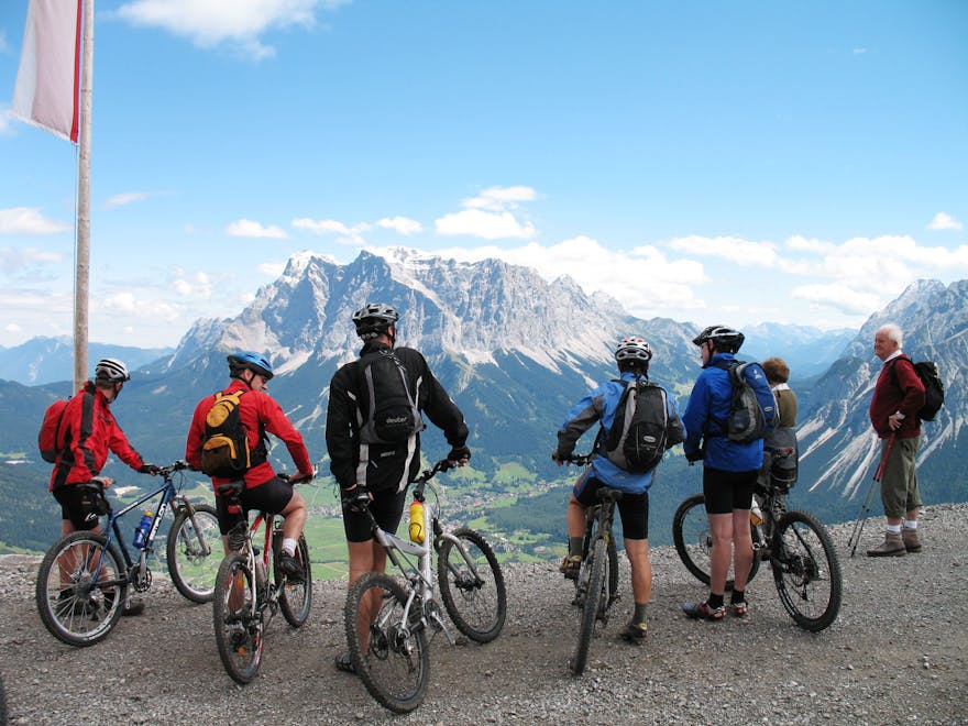 Mountain biking in the Reutte District, Tyrol, Austria