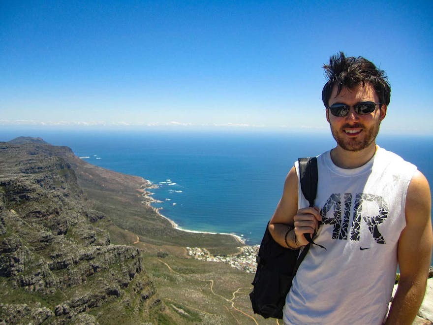 Neil Robertson, Travels with a Kilt at Table Mountain, Cape Town