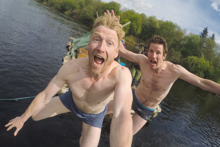 Al Humphreys Jumping into the River