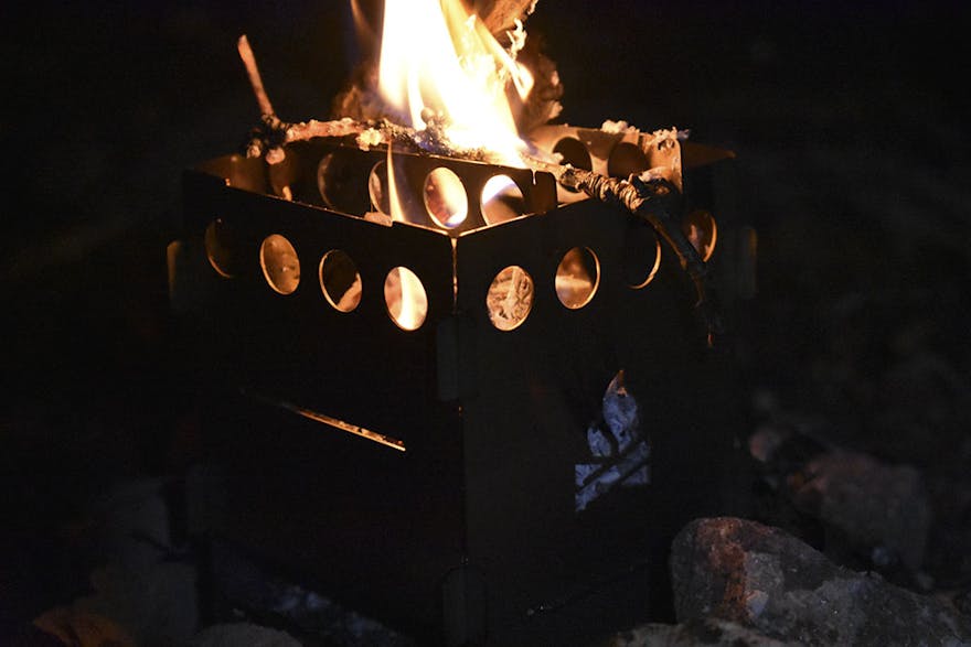 Cooking on an open fire is far more satisfying than indoors.