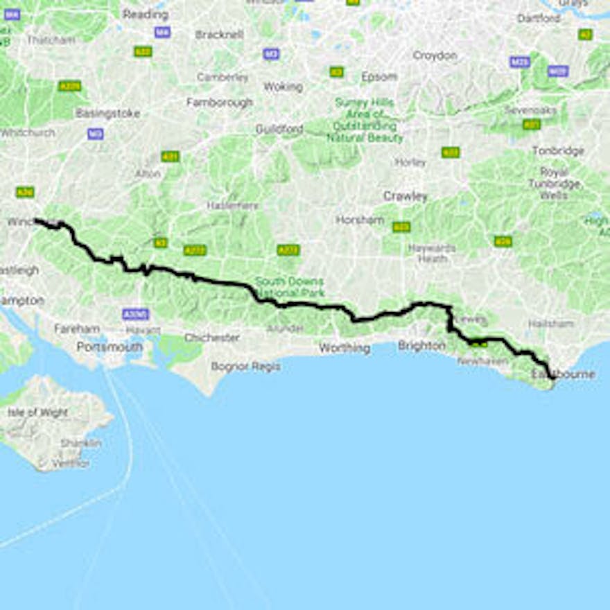 South Downs Way map