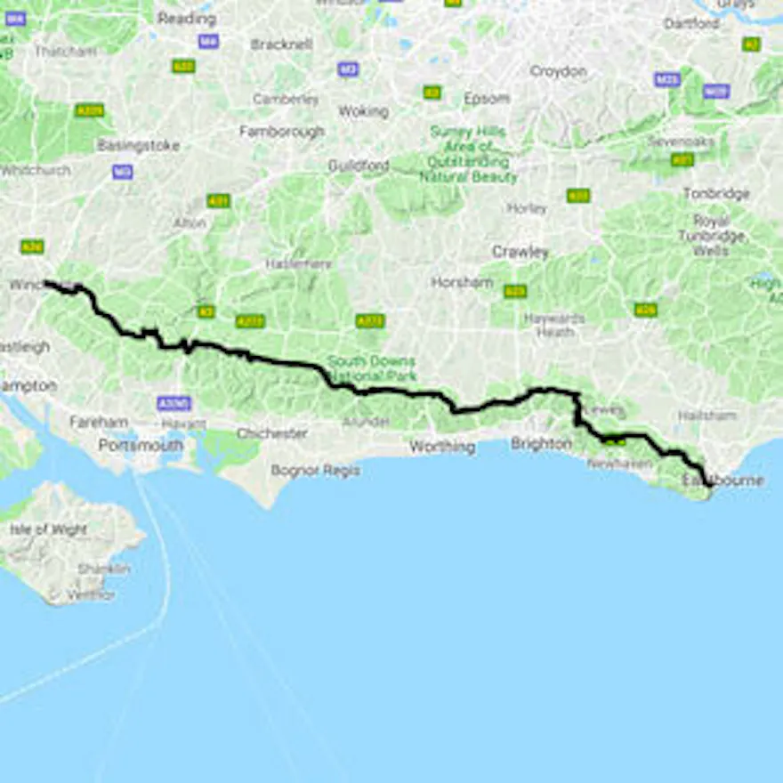 South Downs Way map