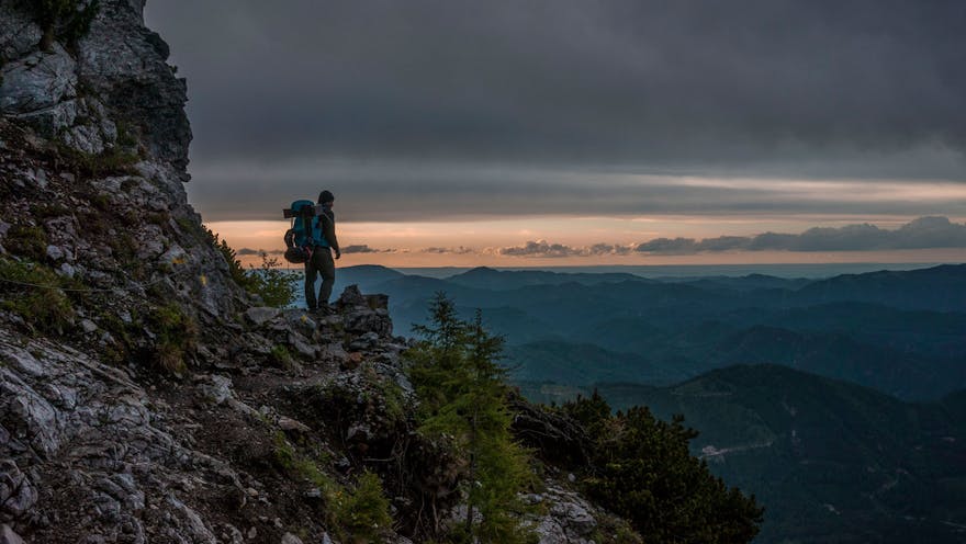 Wild camping in the Austrian Alps