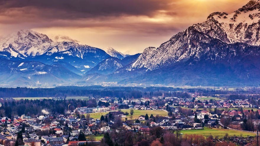 Salzburg and the mountains around it